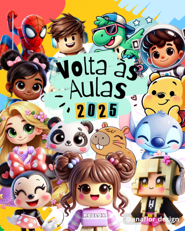 NOVO | Volta às Aulas 2025 | Etiquetas Escolares